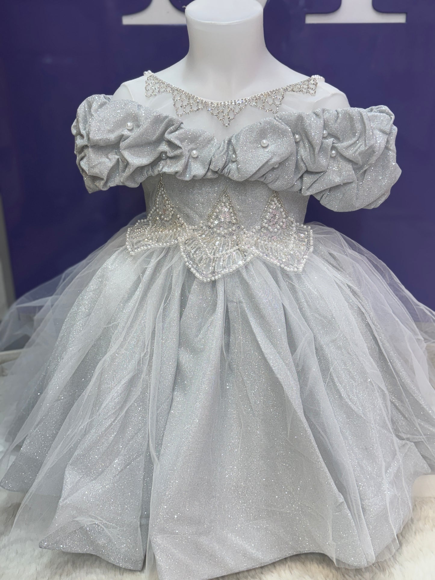 Robe argent 10994