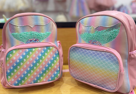 Sac sirène rose pochette interchangeable