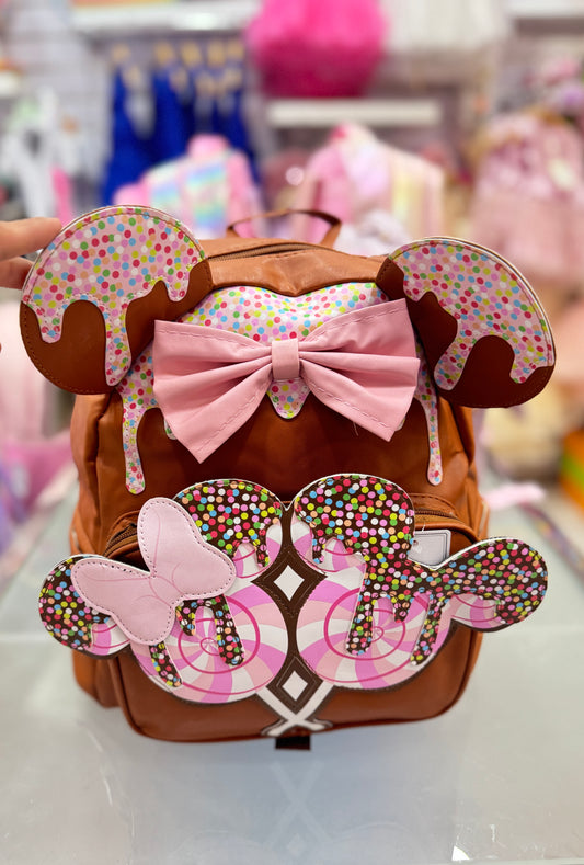Sac à dos sucette marron foncé