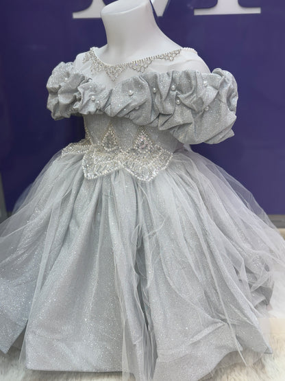 Robe argent 10994