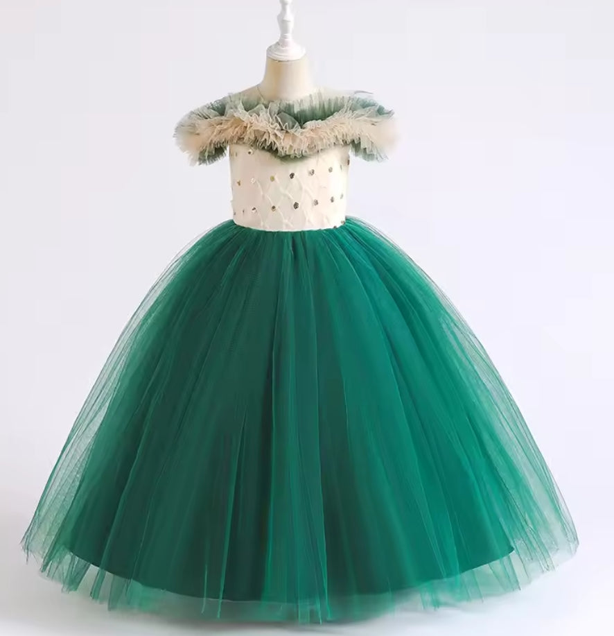 Robe vert 10731