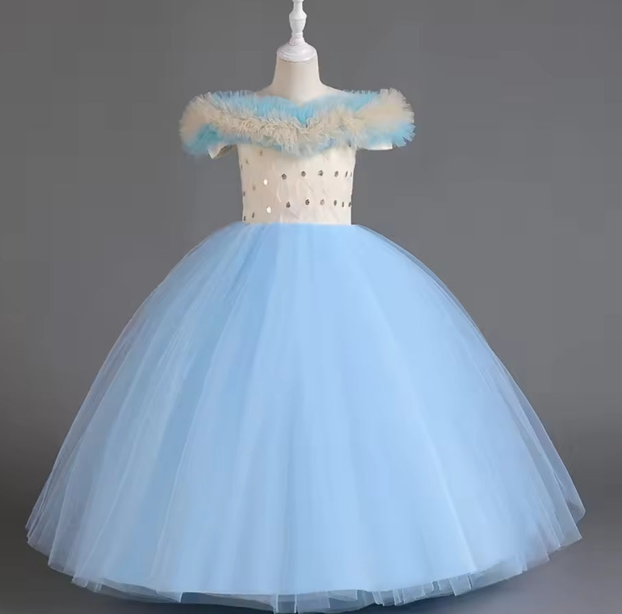 Robe 10731 bleu ciel